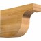 Ekena Millwork Del Monte Rough Sawn Rafter Tail, Western Red Cedar, 4"W x 10"H x 16"L RFT04X10X16DEL00RWR - alternate 1